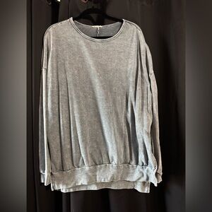 Mineral Washed Gray Sweatshirt
